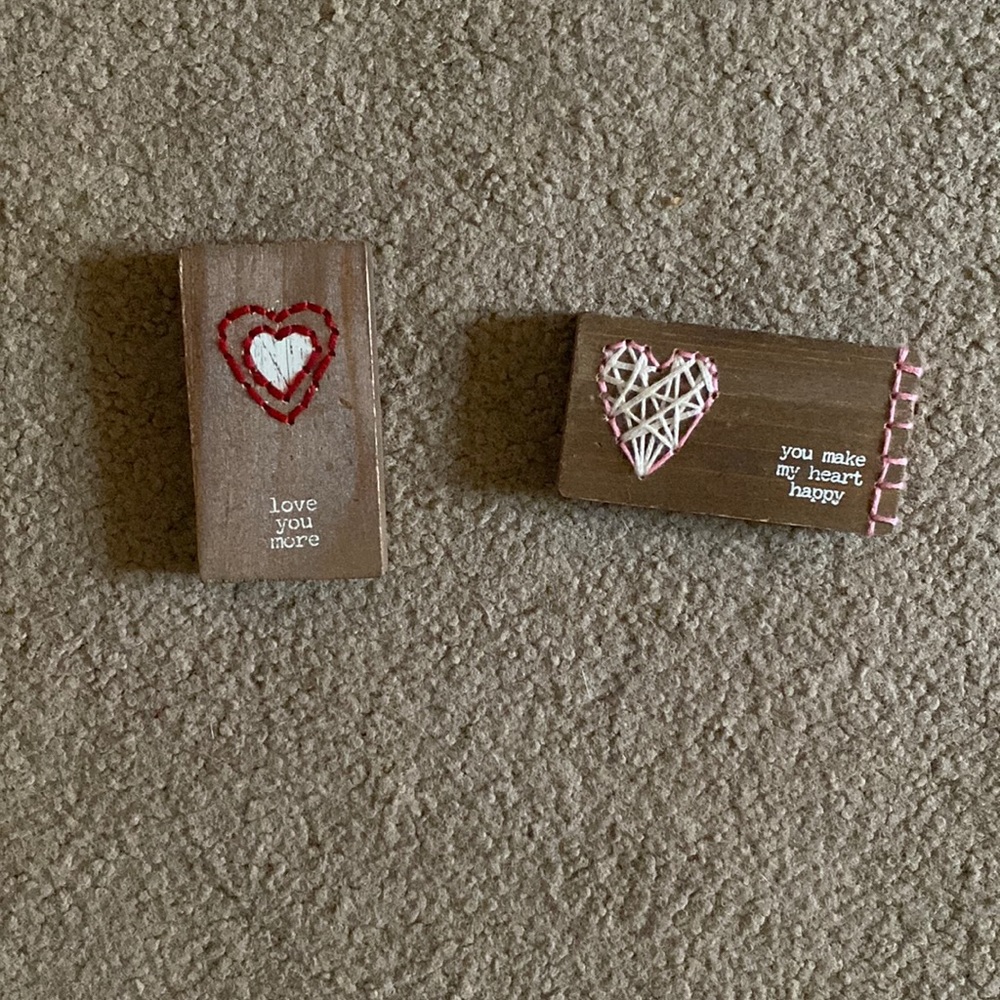 COPY - Primitives by Kathy Valentine Wood Block Magnets